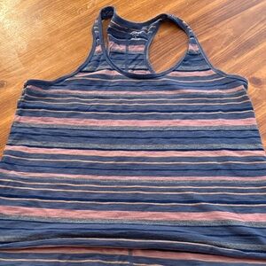 Mossimo Supply Co. Blue and Tan Striped Tank